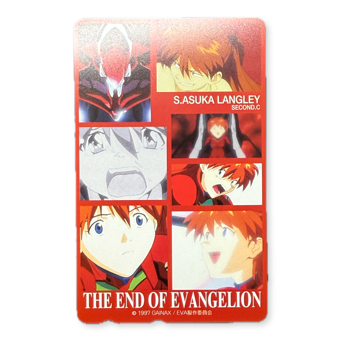 End of Evangelion Asuka Langley telephone card