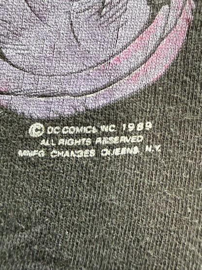 Vintage 1989 Joker HAHAHA Graphic Tee Faded Black Single Stitch