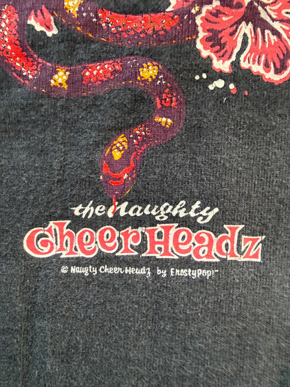 Naughty CheerHeadz tee neckline detail