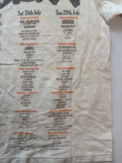 Fuji Rock Festival tee lineup right side and sleeve