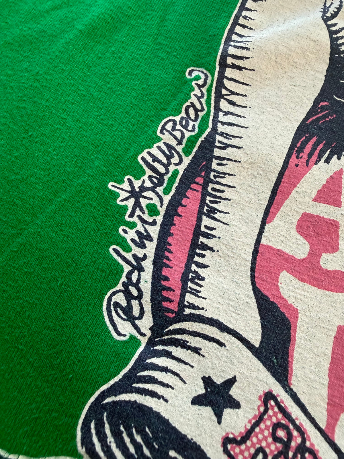 Erostika Apple Jack tee Rockin Jelly Bean signature detail