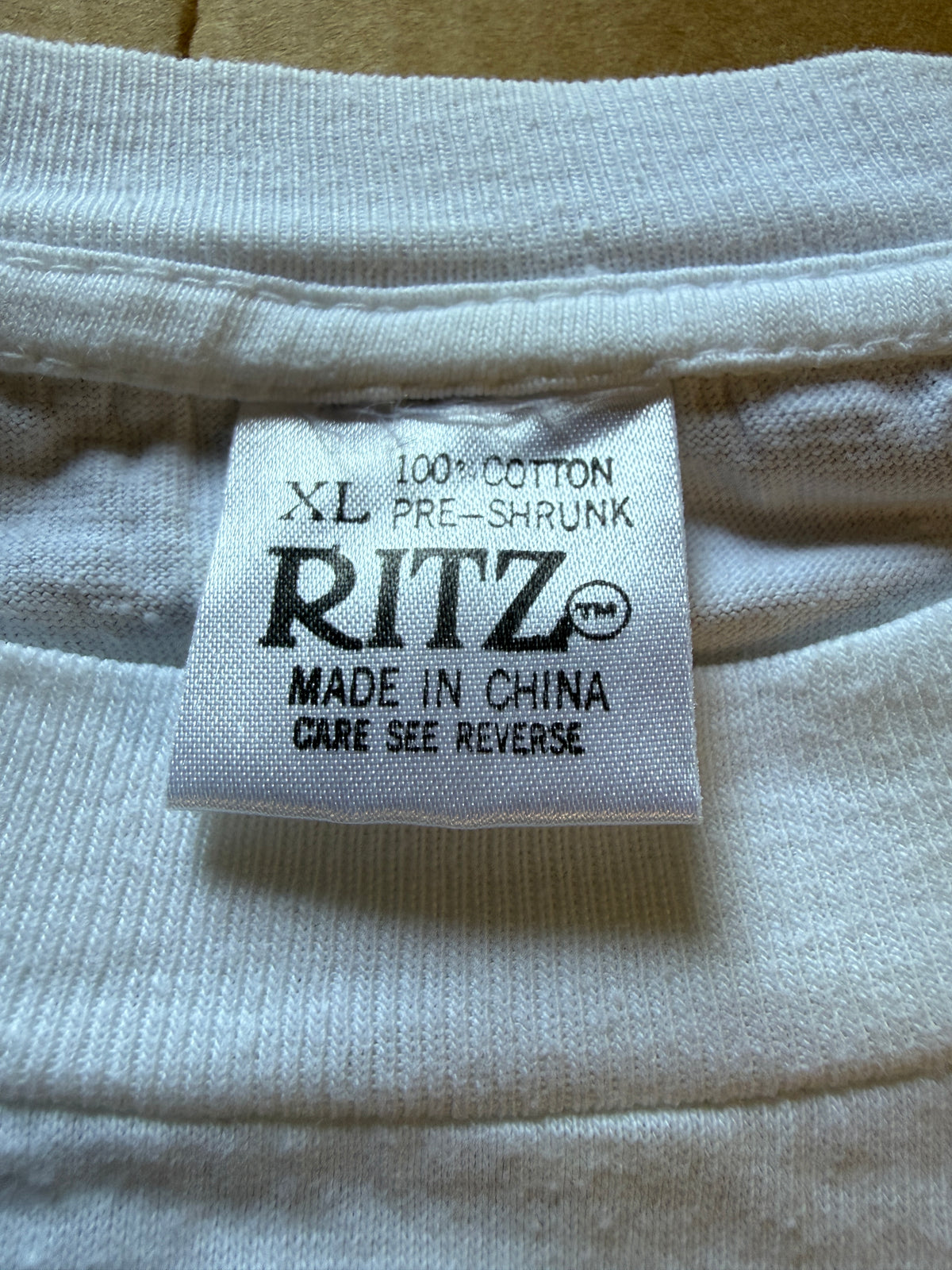 Vintage Mickey Mouse Headband Workout Graphic Tee Ritz XL White
