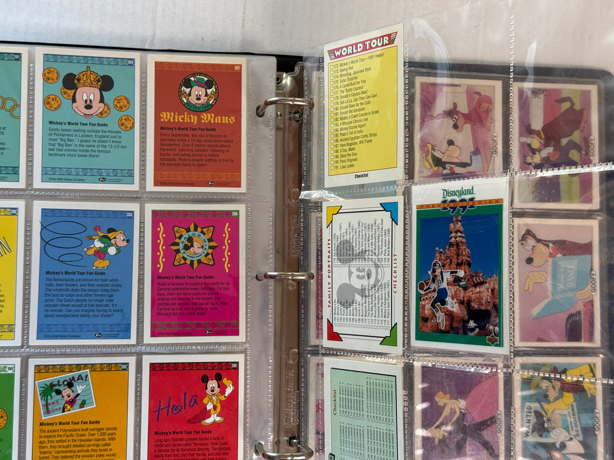 Vintage Disney Collector Cards Album Impel Binder 24 Pages