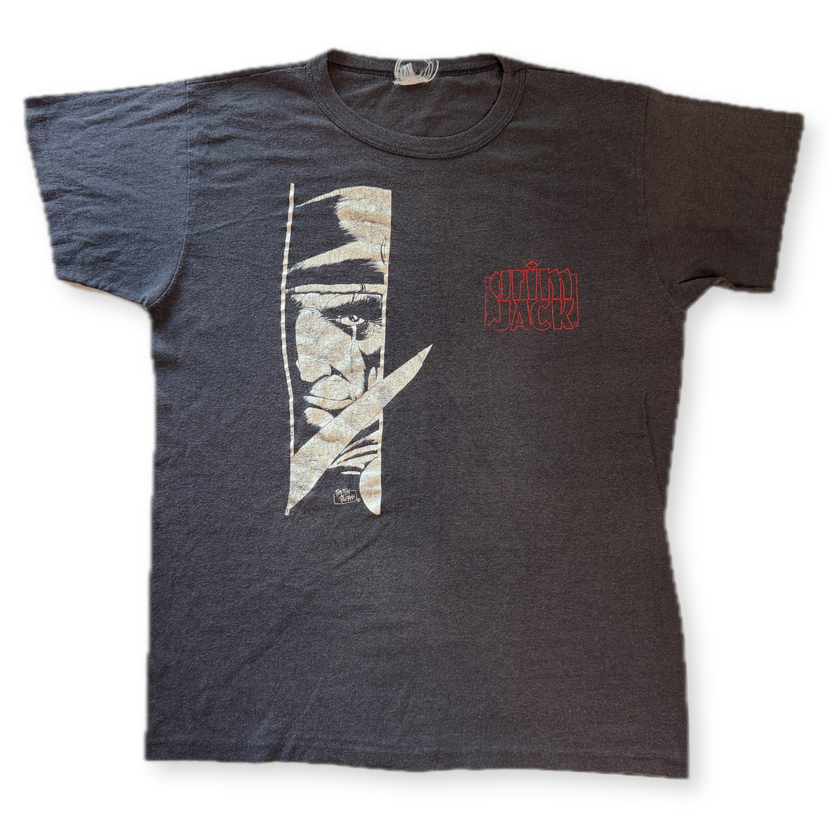 Vintage Grim Jack First Comics Timothy Truman Graphic Tee Faded Charcoal