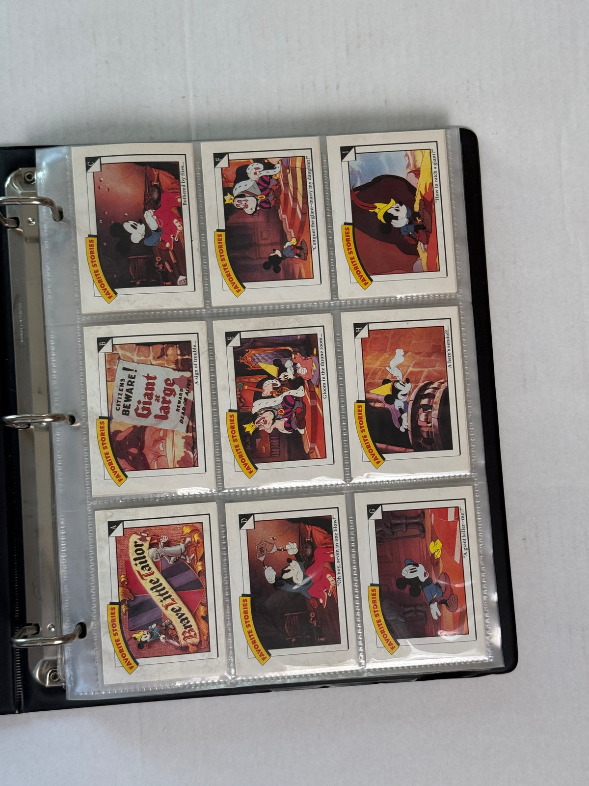 Vintage Disney Collector Cards Album Impel Binder 24 Pages