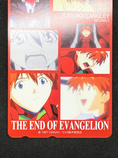 End of Evangelion Asuka Langley telephone card