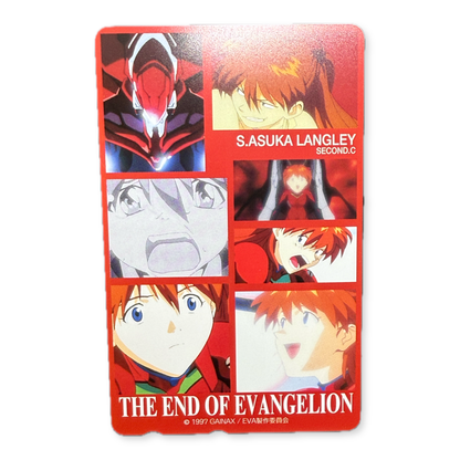 End of Evangelion Asuka Langley telephone card