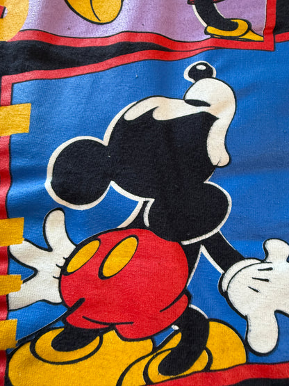 Vintage Mickey & Co Do It Long Sleeve Mock Neck Tee J.G. Hook L Faded Black