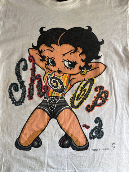 Vintage 1994 Betty Boop Glitter Shoop Graphic Tee Changes XL USA