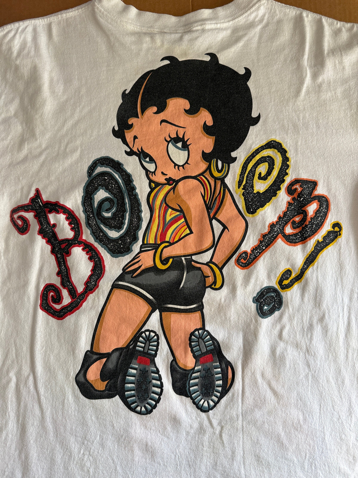 Betty Boop glitter print detail