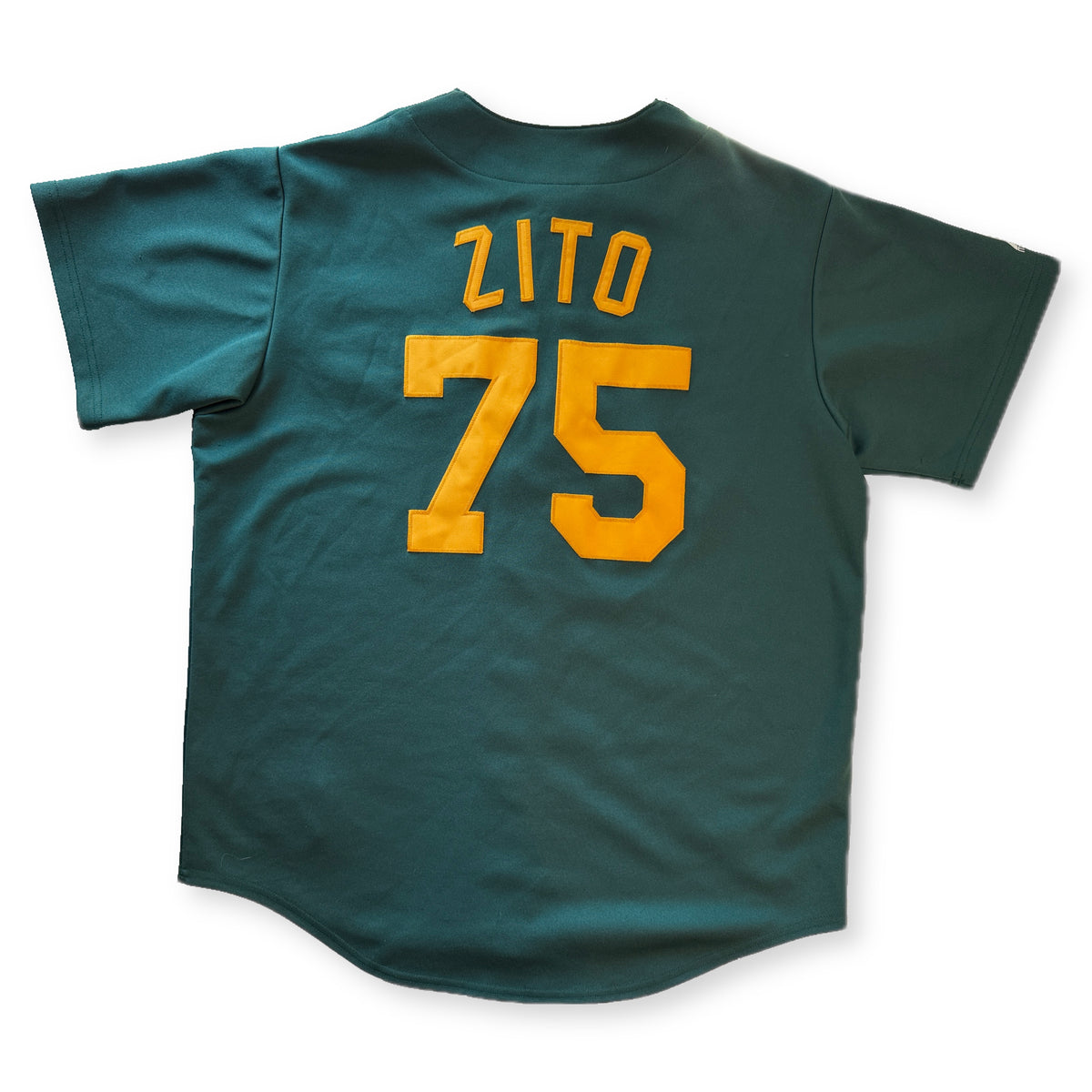 Majestic Oakland Athletics Barry Zito 75 Baseball Jersey Green