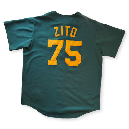 Majestic Oakland Athletics Barry Zito 75 Baseball Jersey Green