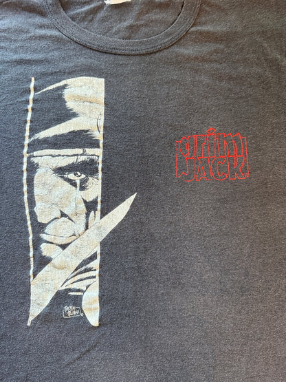 Vintage Grim Jack First Comics Timothy Truman Graphic Tee Faded Charcoal