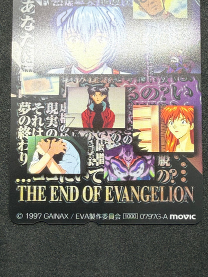 End of Evangelion Rei black collage movic telephone card