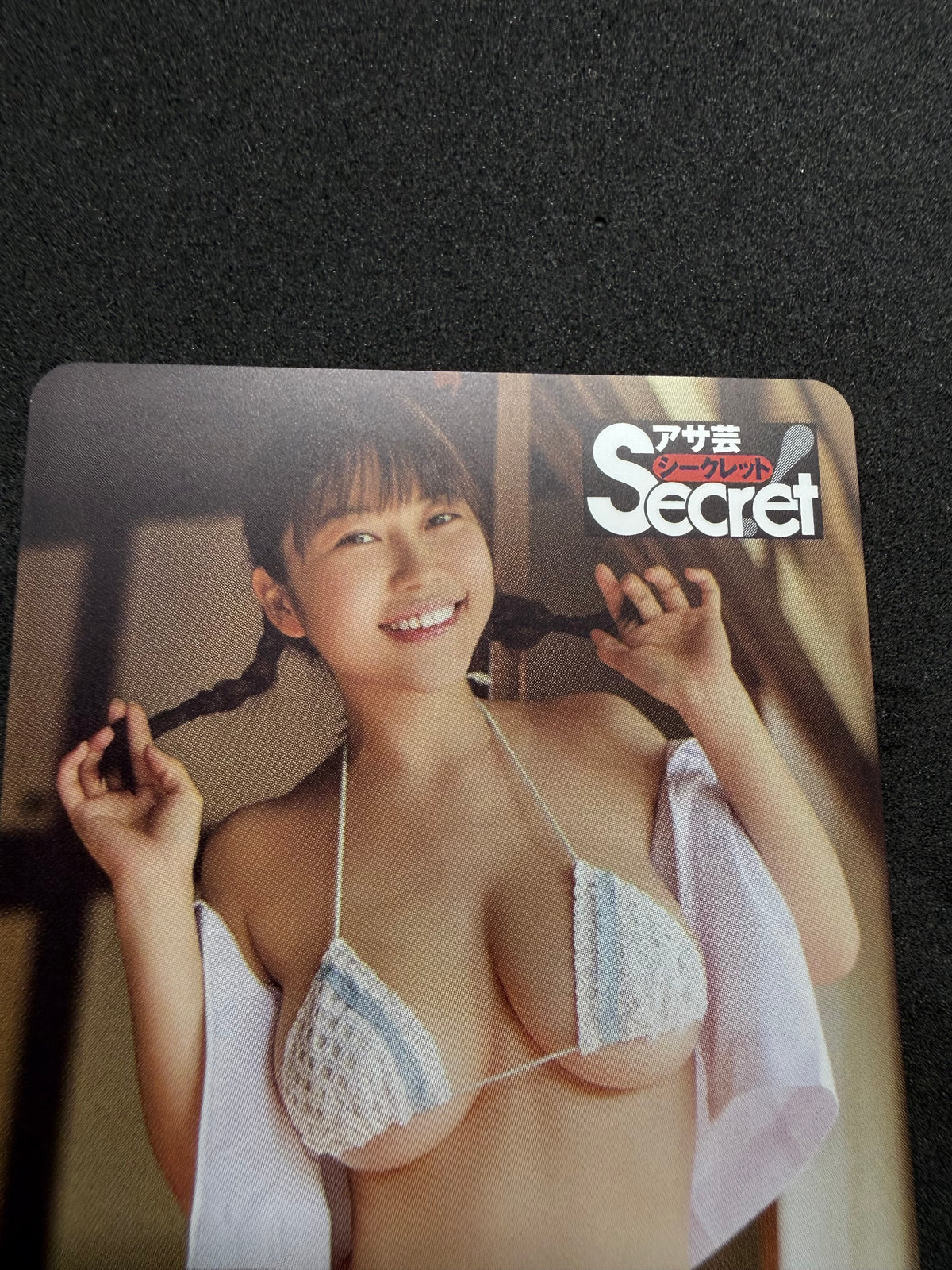 Iori Io Asahi Geino Secret Unused Japanese Telephone Card (Teleca)