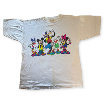 Vintage Mickey and Friends Gym Glitter Graphic Tee Ritz XL