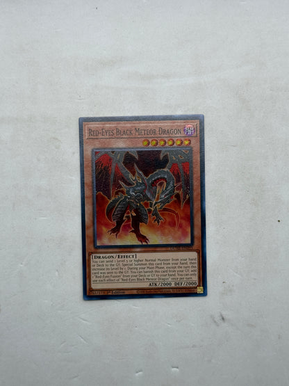 Yu-Gi-Oh Red-Eyes Black Meteor Dragon 1st Edition Card