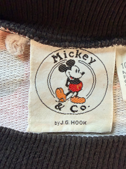 Vintage Mickey & Co One and Only All Over Print Sweatshirt J.G. Hook XL Red Black