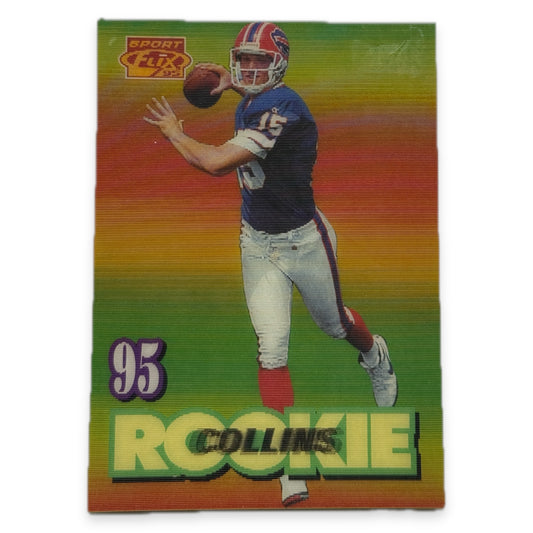 1995 Sportflix Kerry Collins Rookie 131 Pinnacle Card