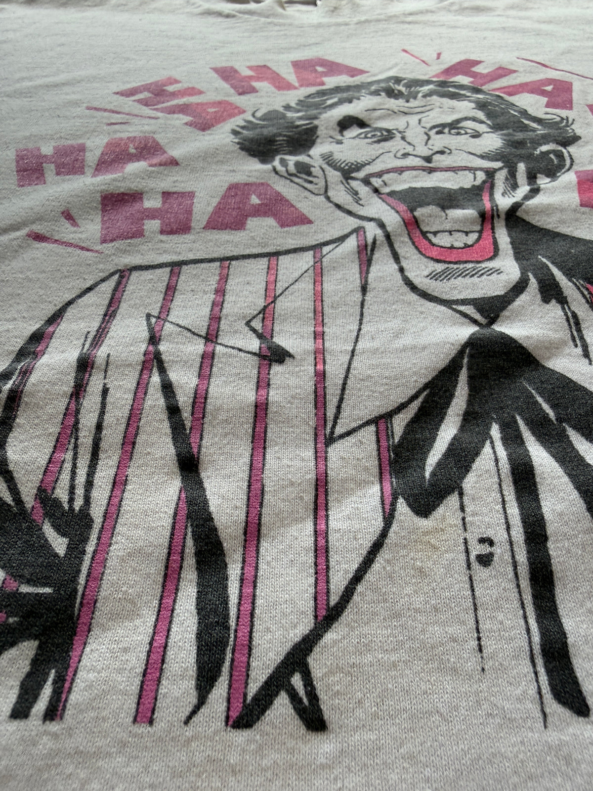 Vintage Joker HA HA Graphic Tee Velva Sheen XL White Single Stitch