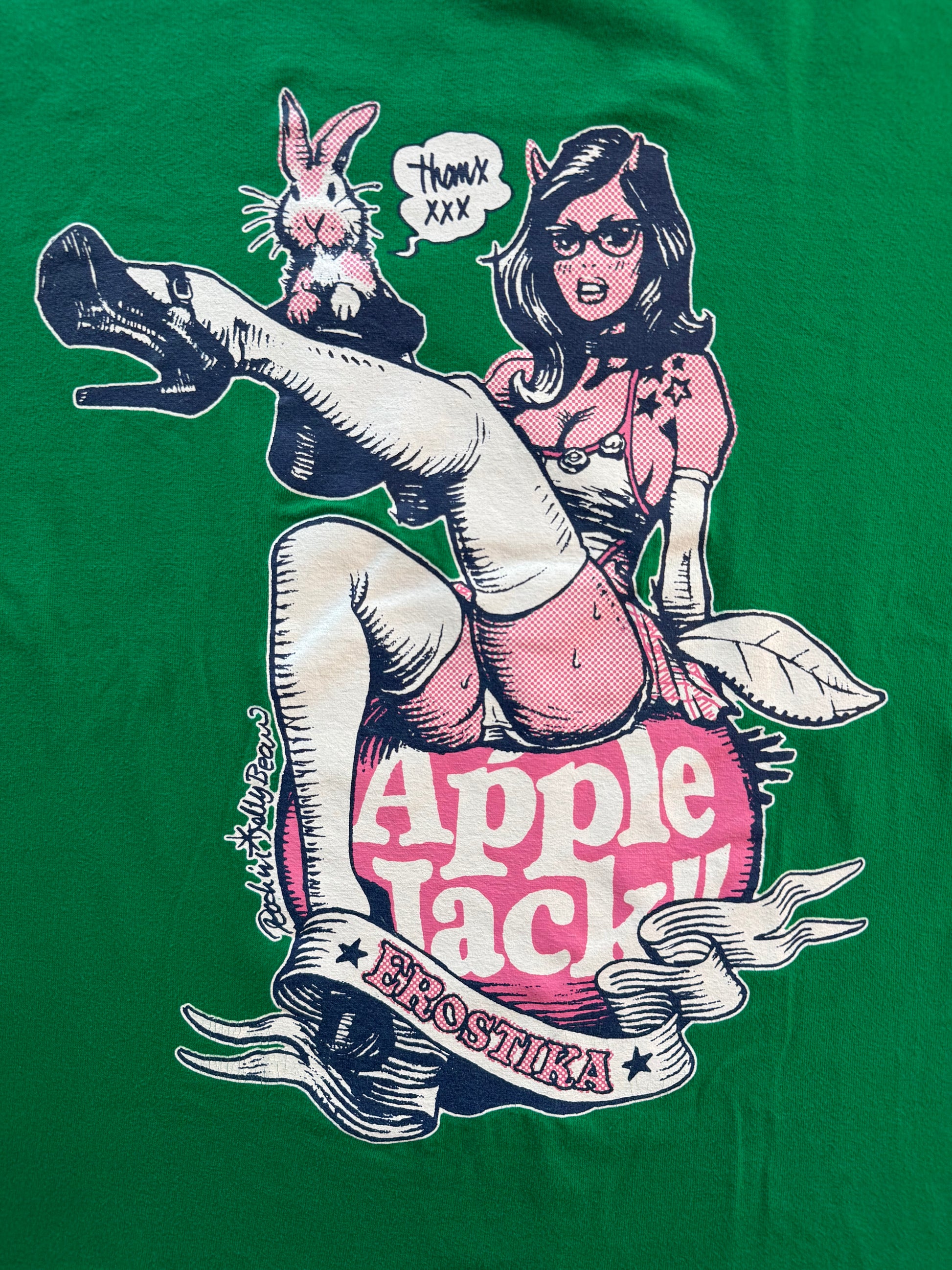 Erostika Apple Jack tee full graphic close up