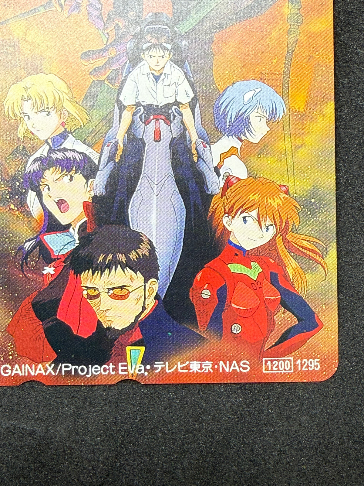 Evangelion cast and Eva units telephone card