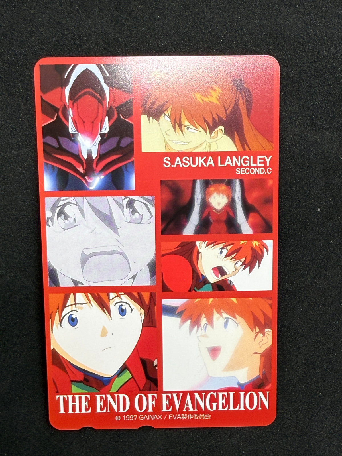 End of Evangelion Asuka Langley telephone card