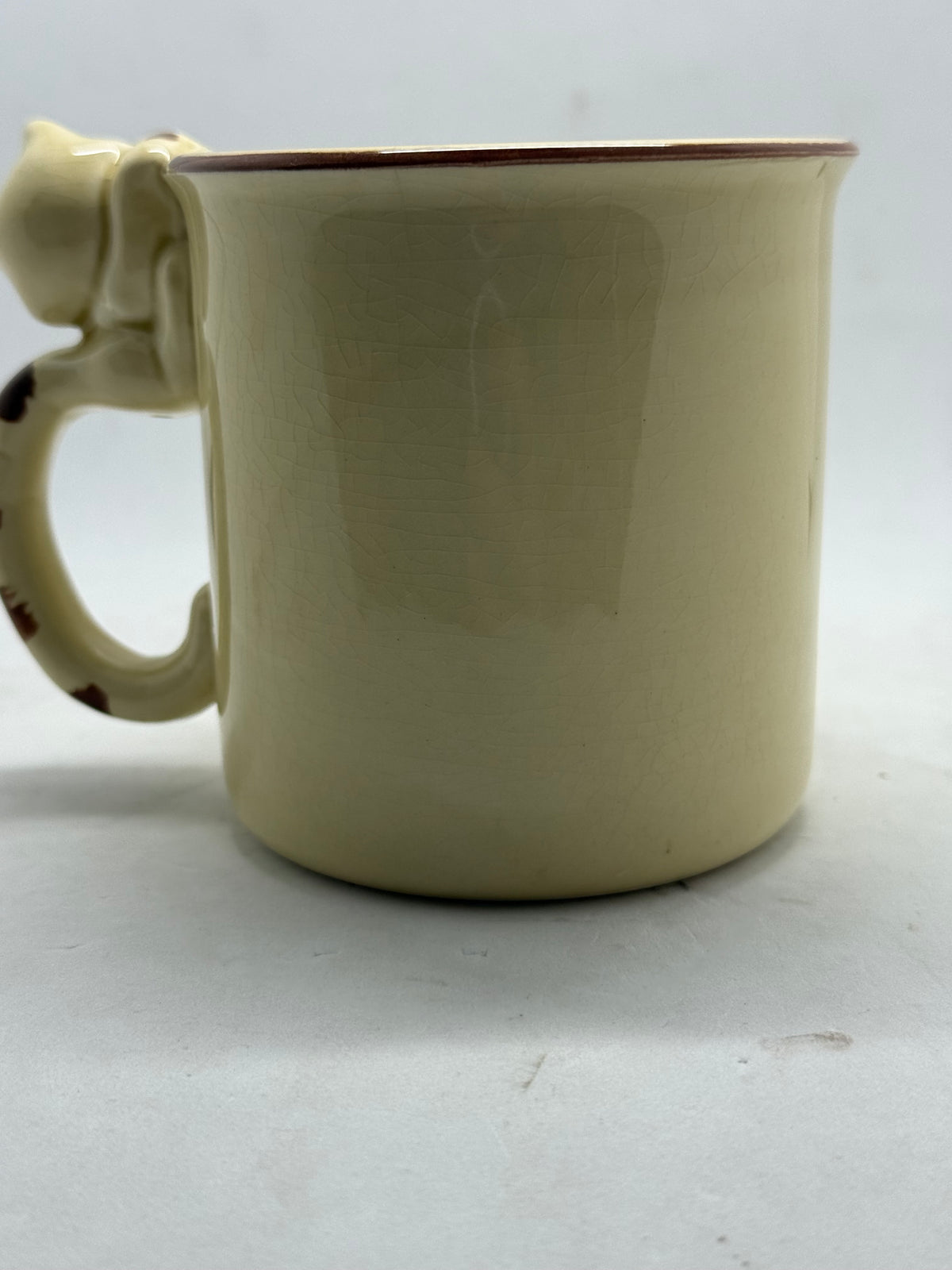 Made in Japan cat handle ceramic mug