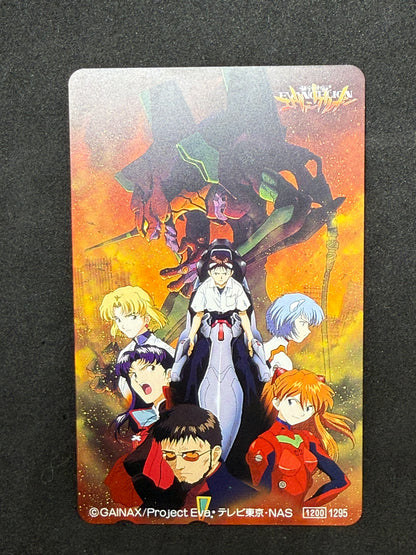 Evangelion cast and Eva units telephone card