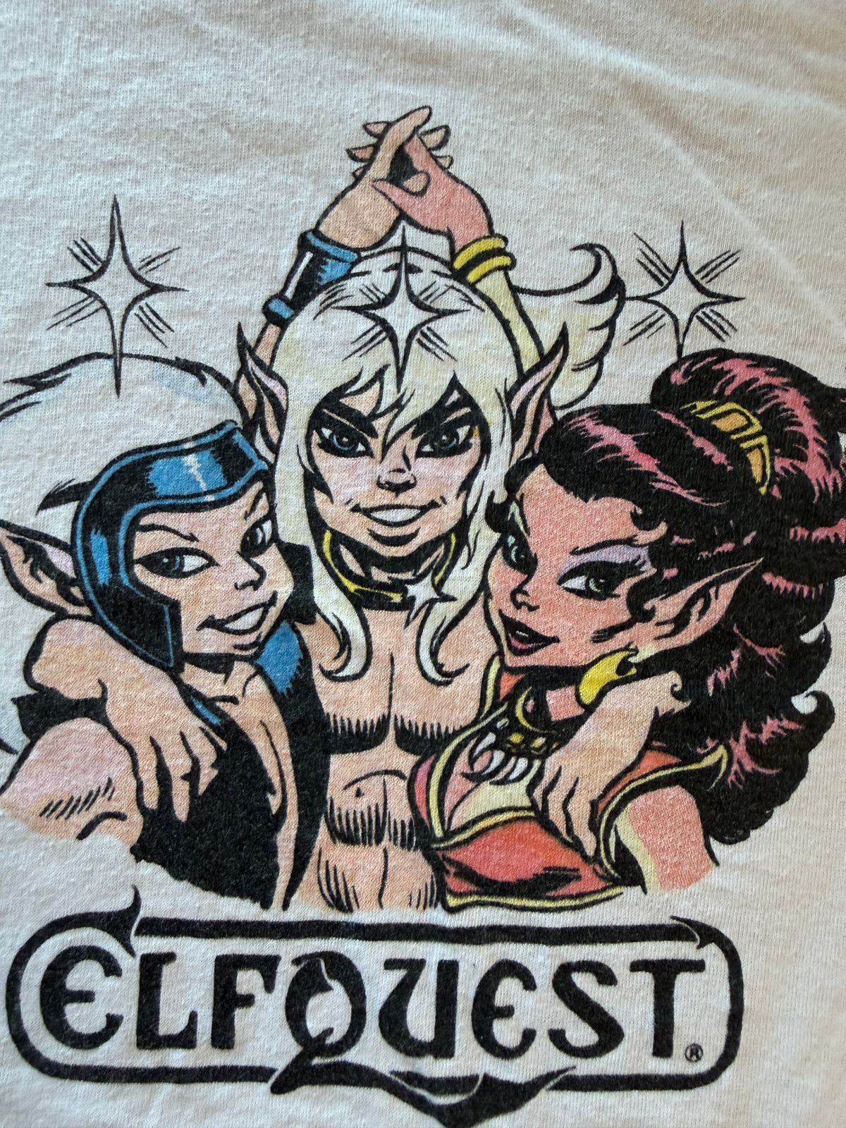 Vintage Elfquest Graphic Tee Navy Ringer