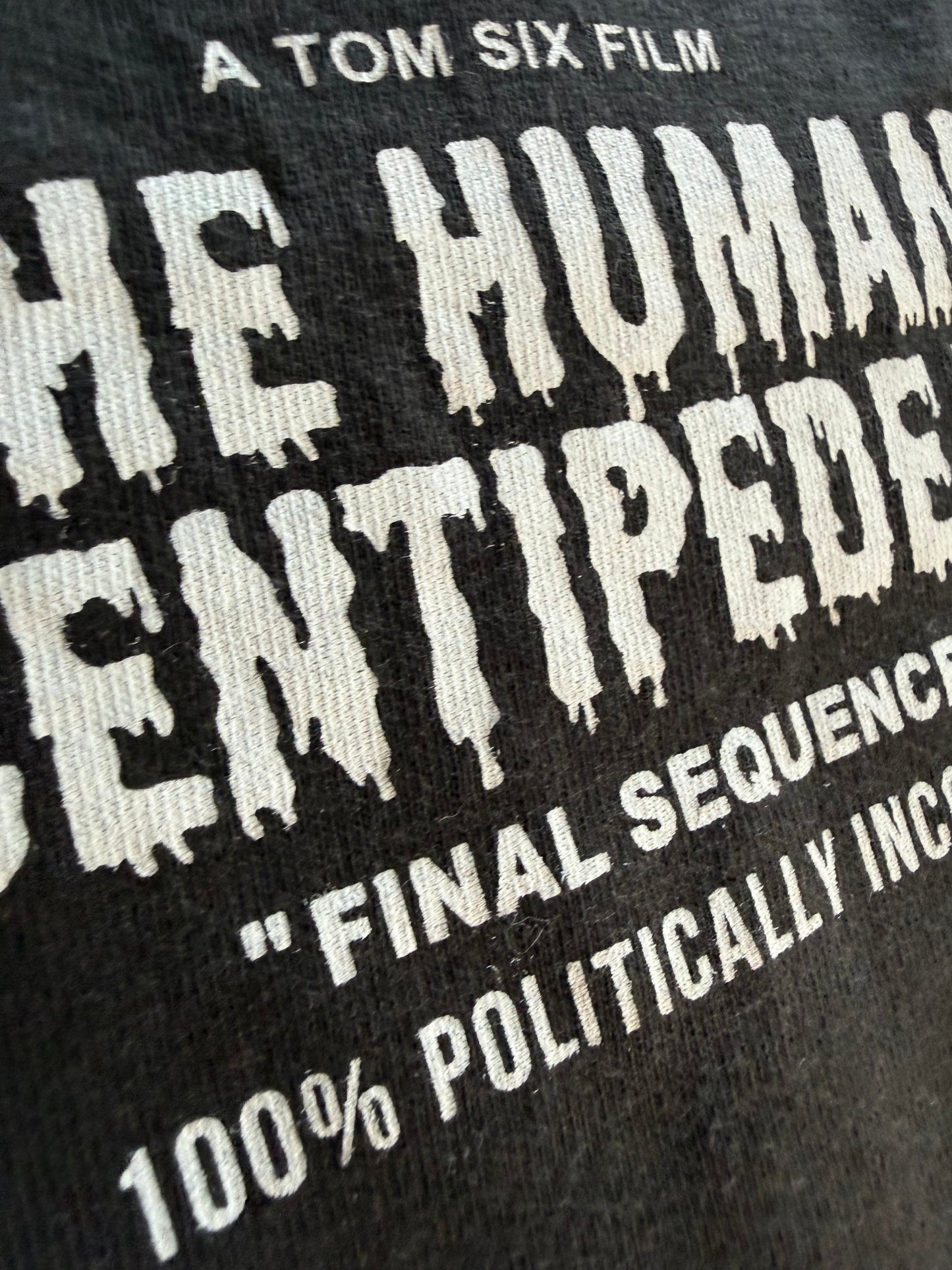 Human Centipede III tee back neck and shoulder