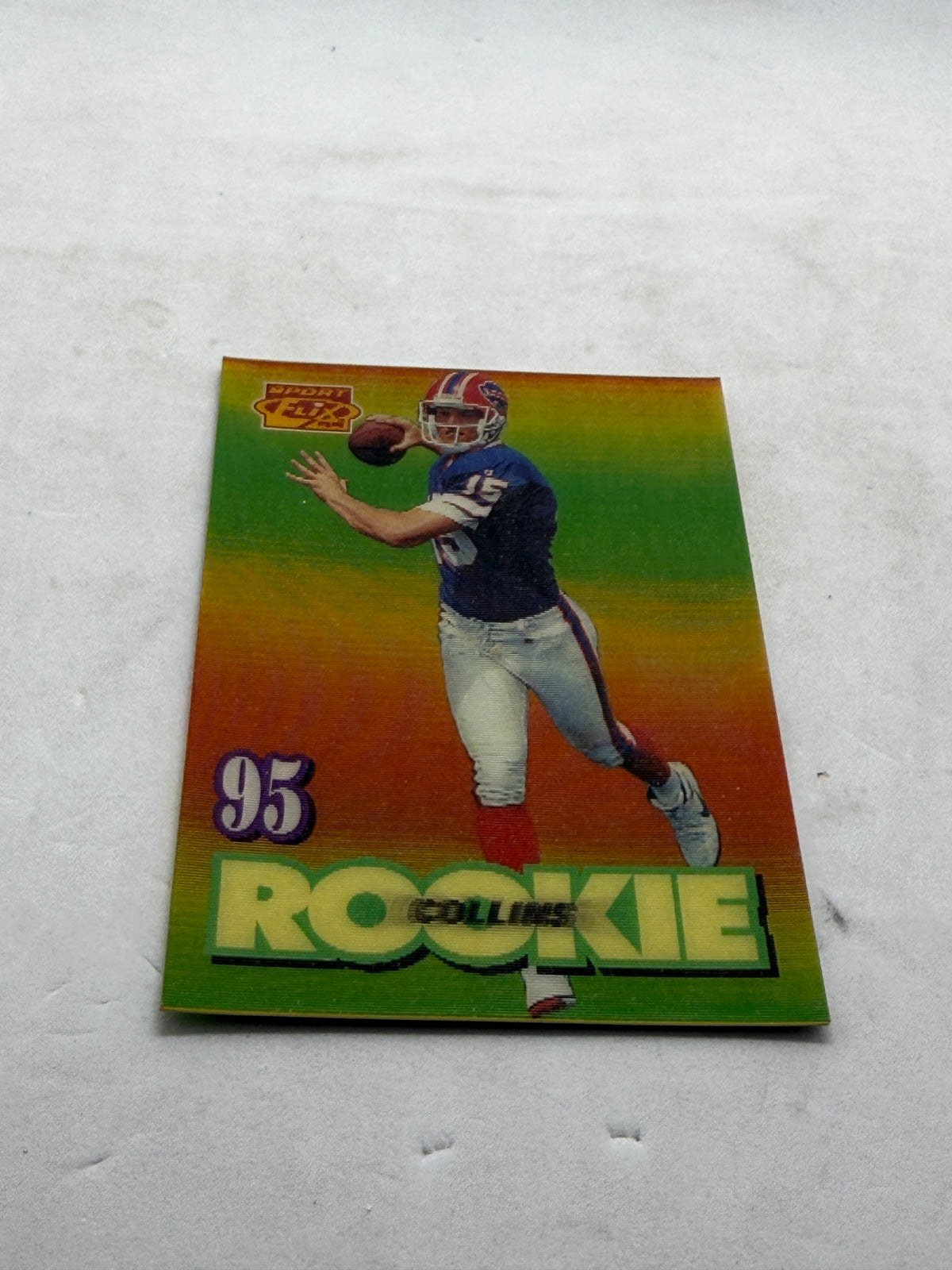 1995 Sportflix Kerry Collins Rookie 131 Pinnacle Card