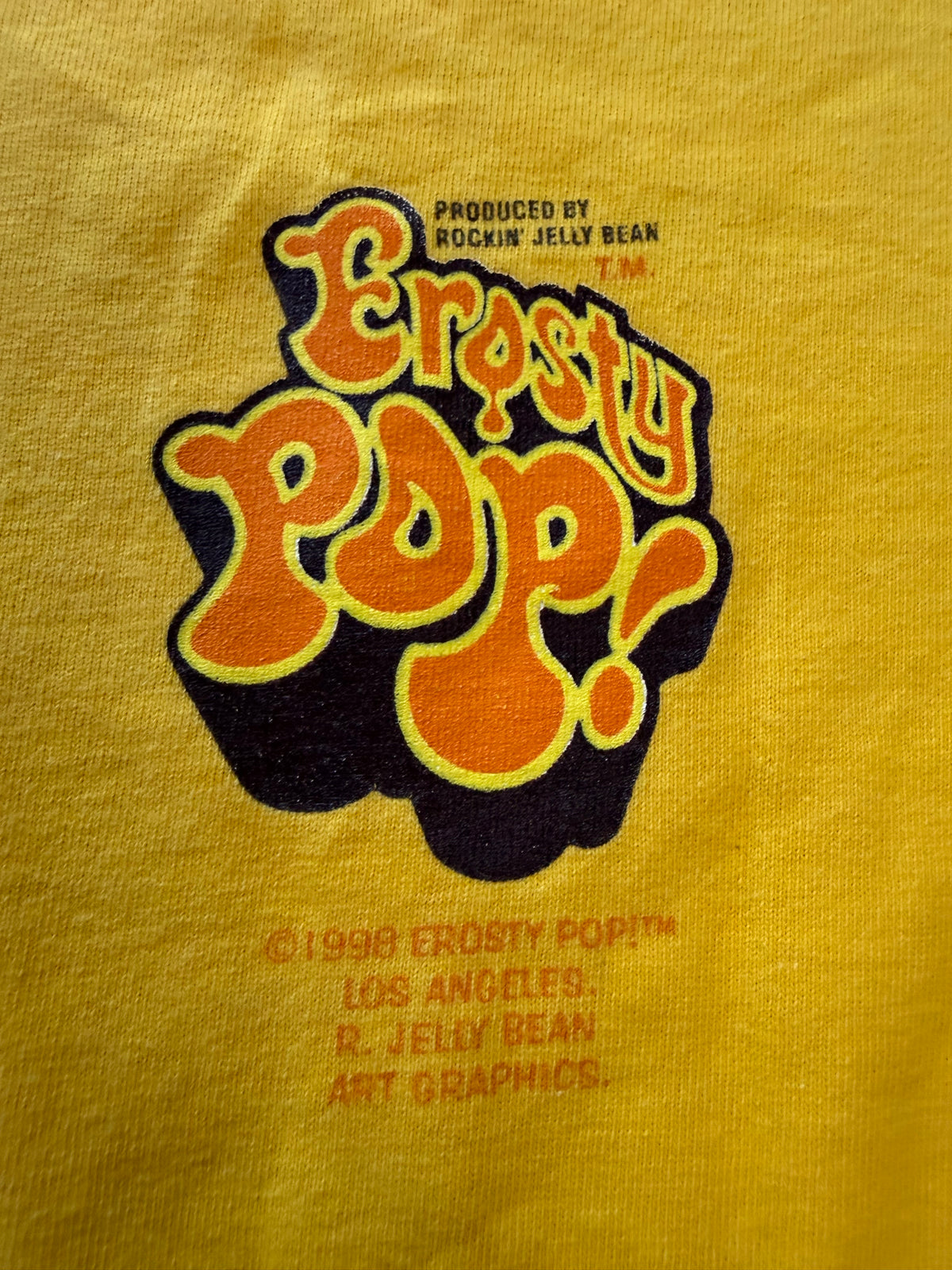 Erosty Pop tee laid flat