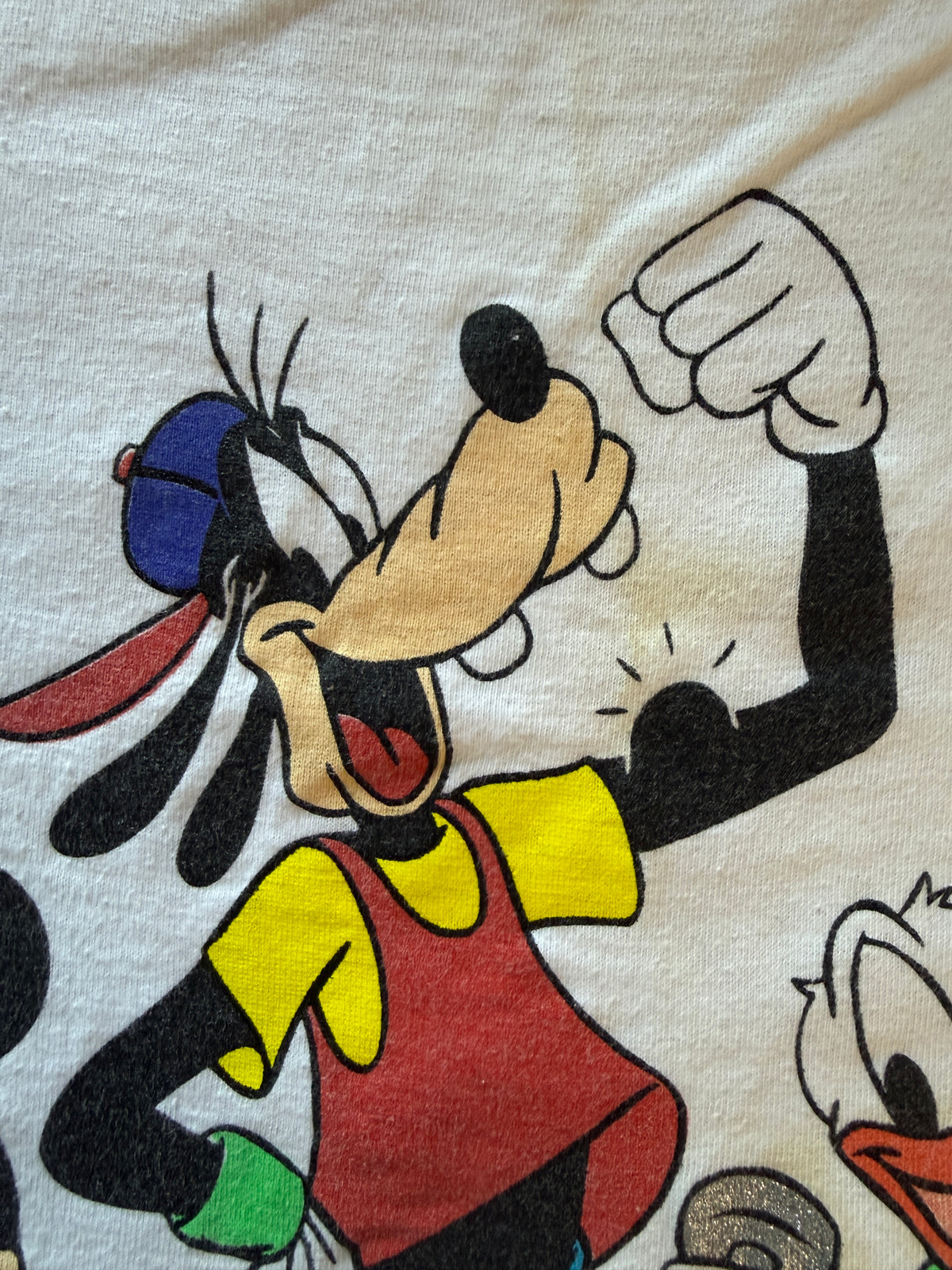 Vintage Mickey and Friends Gym Glitter Graphic Tee Ritz XL
