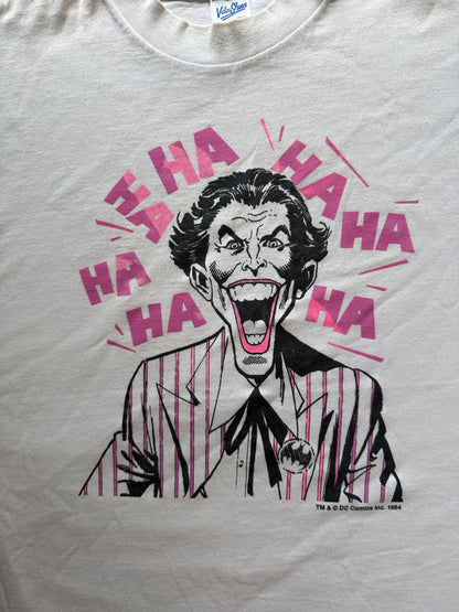 Vintage Joker HA HA Graphic Tee Velva Sheen XL White Single Stitch