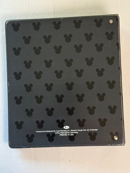 Vintage Disney Collector Cards Album Impel Binder 24 Pages