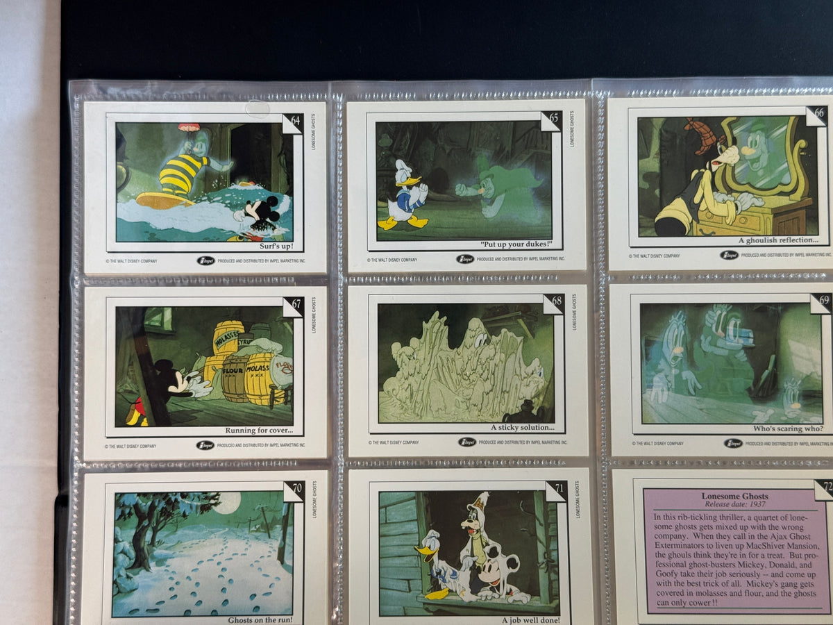 Vintage Disney Collector Cards Album Impel Binder 24 Pages