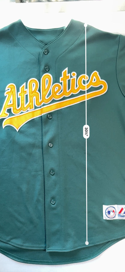 Majestic Oakland Athletics Barry Zito 75 Baseball Jersey Green