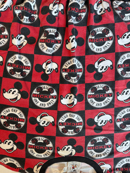 Vintage Mickey & Co One and Only All Over Print Sweatshirt J.G. Hook XL Red Black