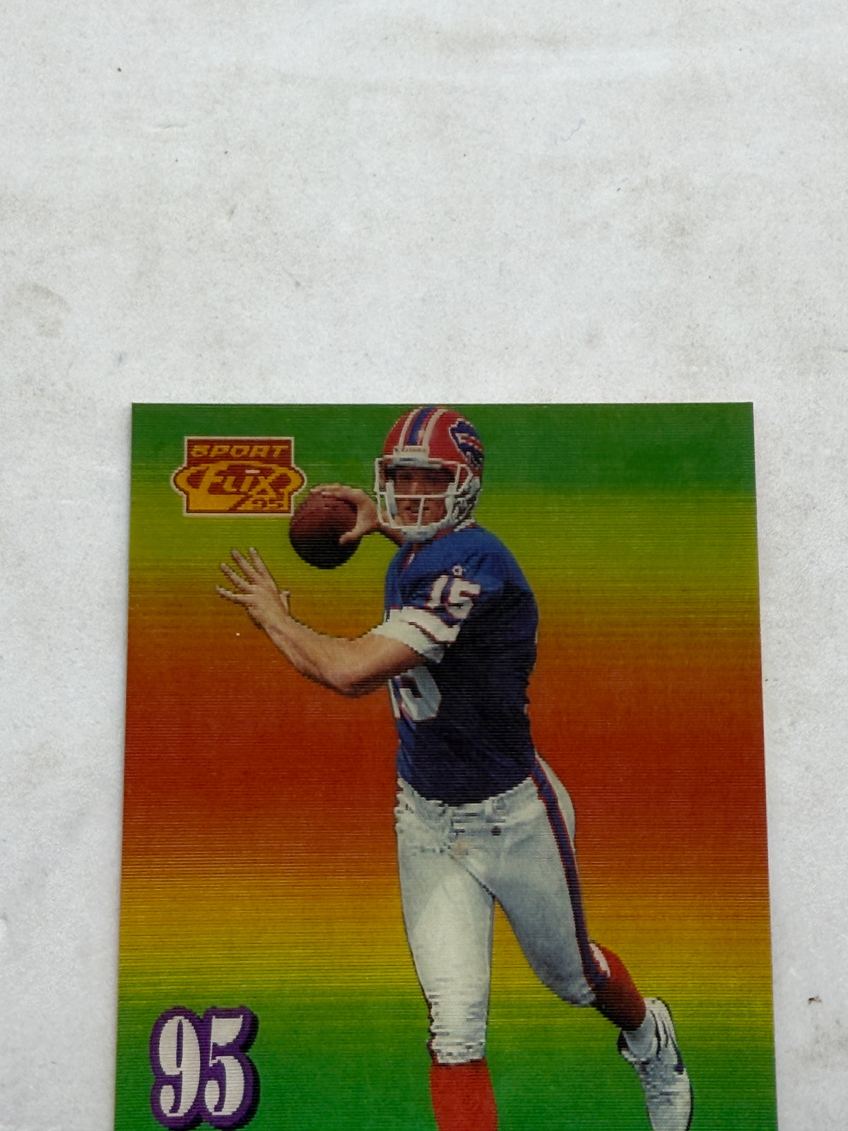 1995 Sportflix Kerry Collins Rookie 131 Pinnacle Card