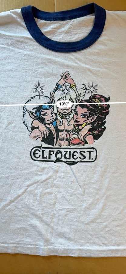 Vintage Elfquest Graphic Tee Navy Ringer