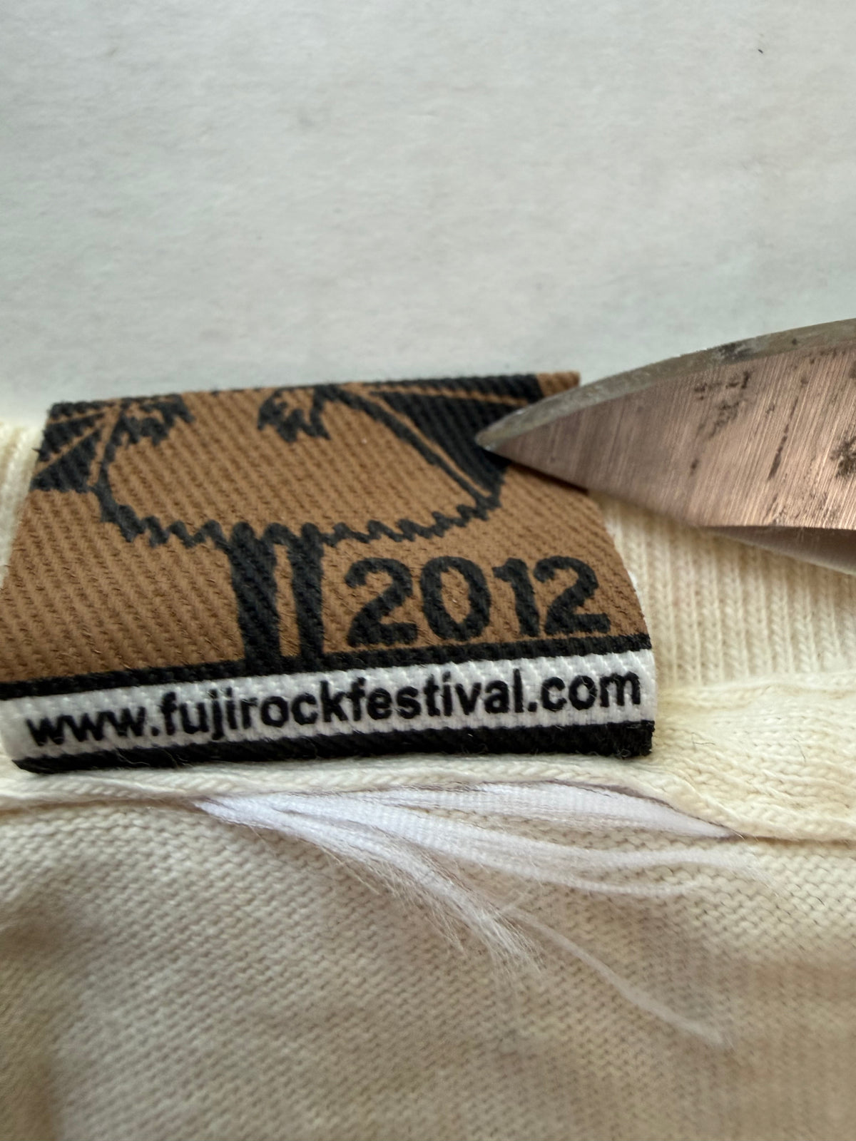 Fuji Rock Festival 2012 woven tag detail