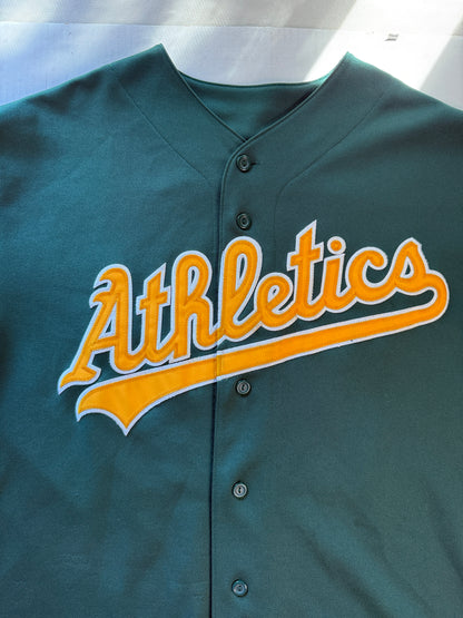 Majestic Oakland Athletics Barry Zito 75 Baseball Jersey Green