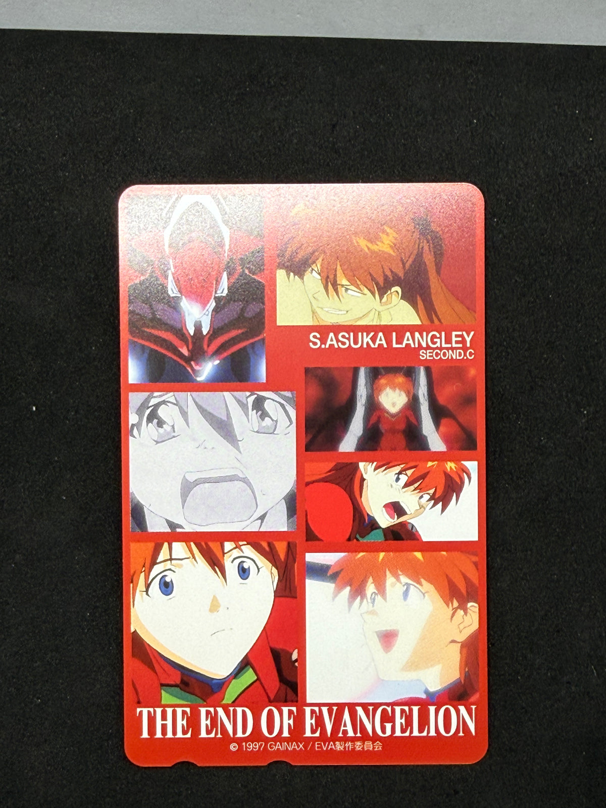 End of Evangelion Asuka Langley telephone card