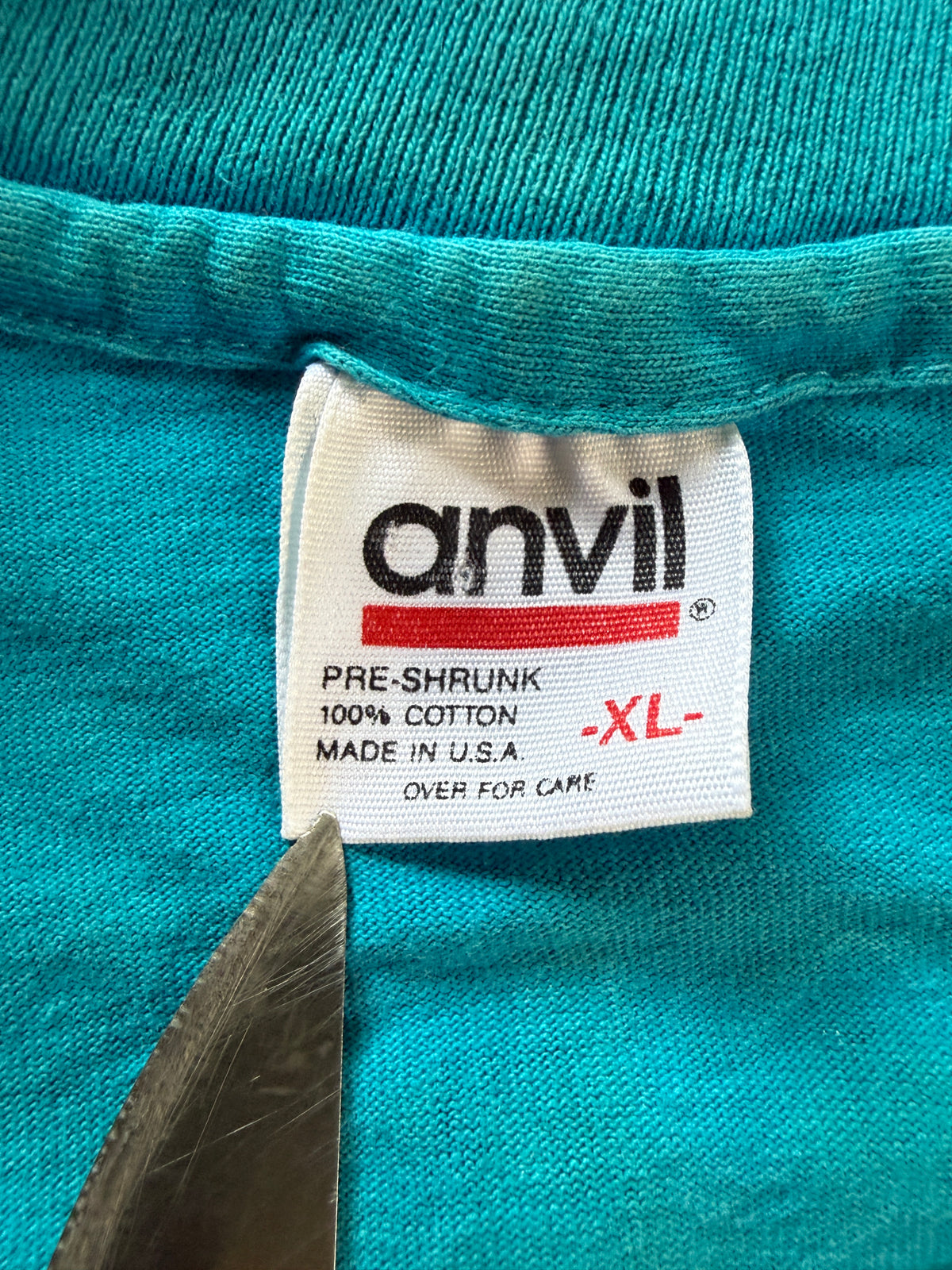 Vintage 1993 Bugs Bunny American Classic Graphic Tee Anvil XL Teal