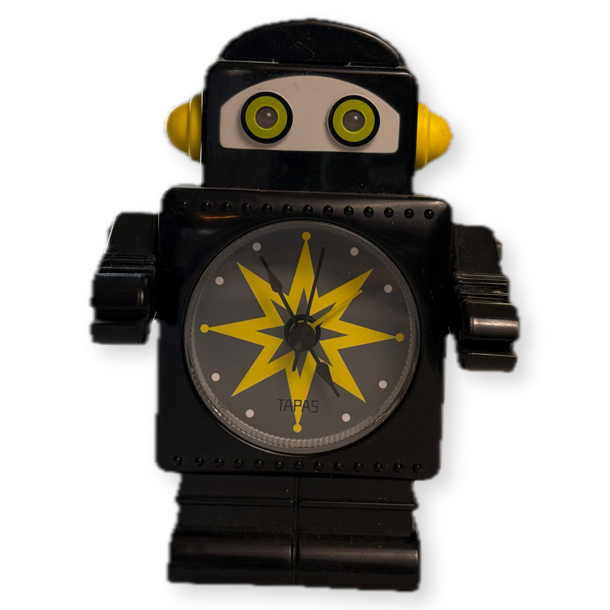 TAPAS Gear Atelier Robot Alarm Clock Black Yellow