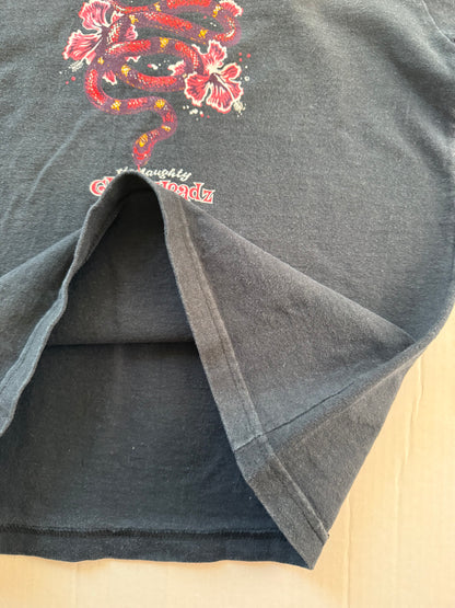 Naughty CheerHeadz tee full graphic and logo text