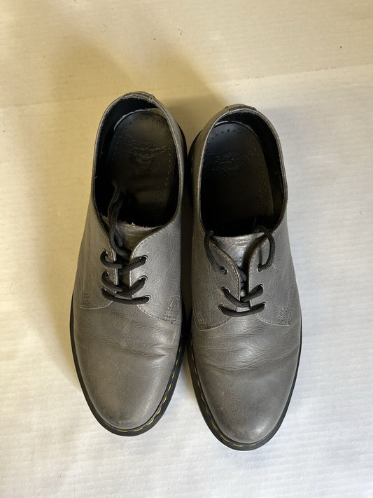 Dr. Martens AW004 GV10r Rare Gray Leather Oxford Shoes US 11 Men’s Lace - Up Low - thriftgoblin