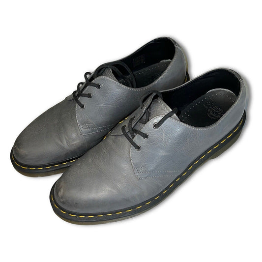 Dr. Martens AW004 GV10r Rare Gray Leather Oxford Shoes US 11 Men’s Lace - Up Low - thriftgoblin