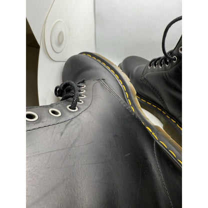 Dr. Martens Doc 1460 Wintergrip 24039 Black Snowplow Leather Combat Boots Men 11 - thriftgoblin
